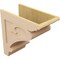 Ekena Millwork 12"W x 24"D x 24"H Classic Mayflower Rough Cedar Woodgrain TimberThane Corbel, Primed Tan CORUR12X24X24MAYRCPR - alternate 3